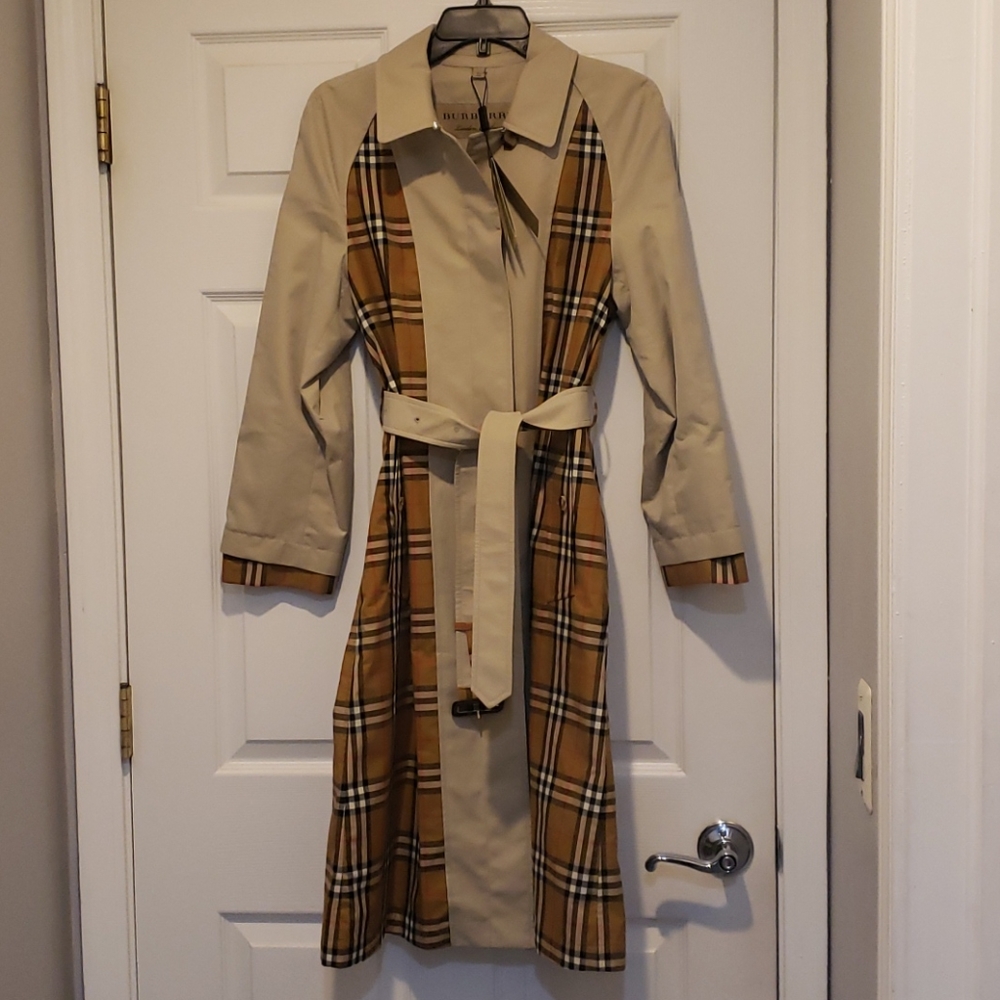 Burberry Guiseley Inside-Out Trench Coat Sz US 2 - Picture 12 of 14